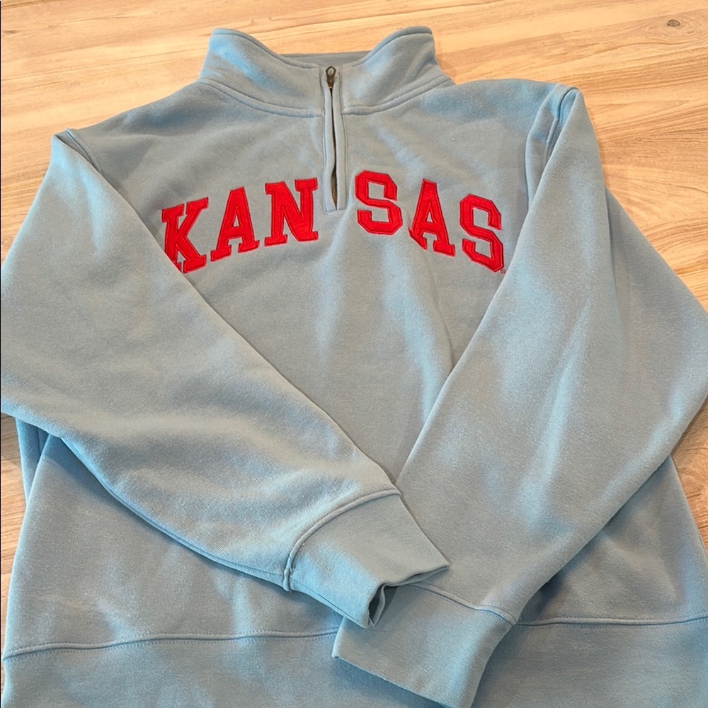 Blue Kansas Half-Zip Sweater